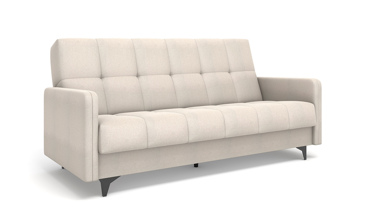 Диван кровать прямой Атлетико с узкими подлокотниками современный на ножках - в Мебель Лотус в Ставрополе