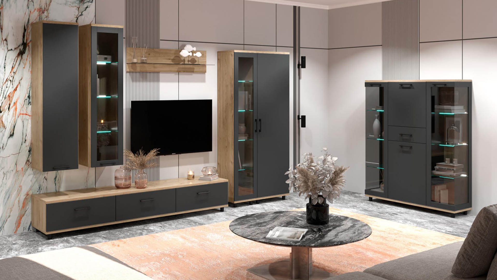 Акция на гостиные в салоне Мебель Лотус