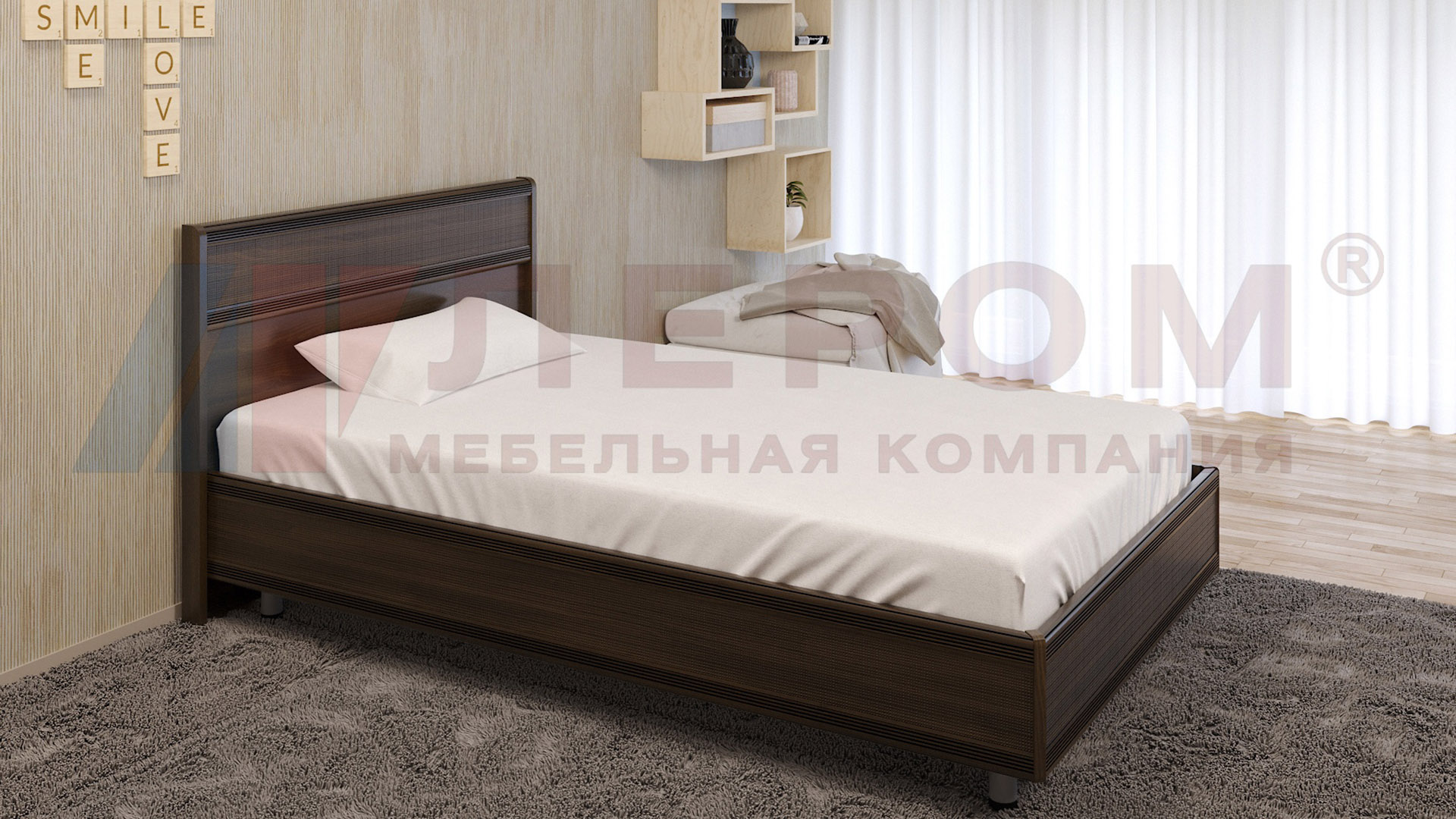 Кровать односпальная КР-2001-3