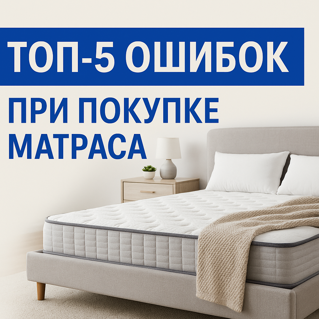 ТОП-5 ошибок при покупке матраса» — фото и детали | Мебель Лотус в Ставрополе
