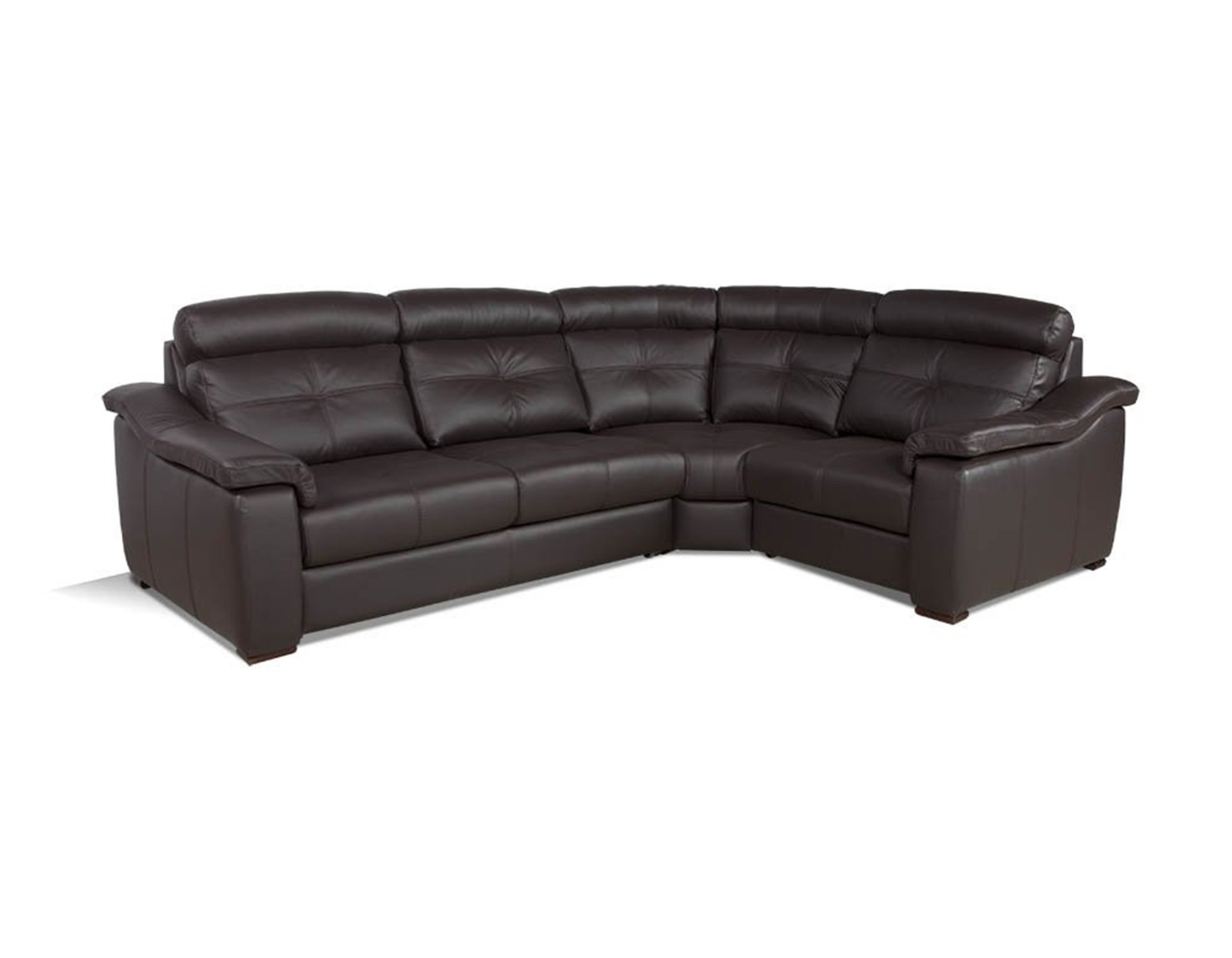 Диван угловой Хилтон в черном цвете в салоне Мебель Лотус