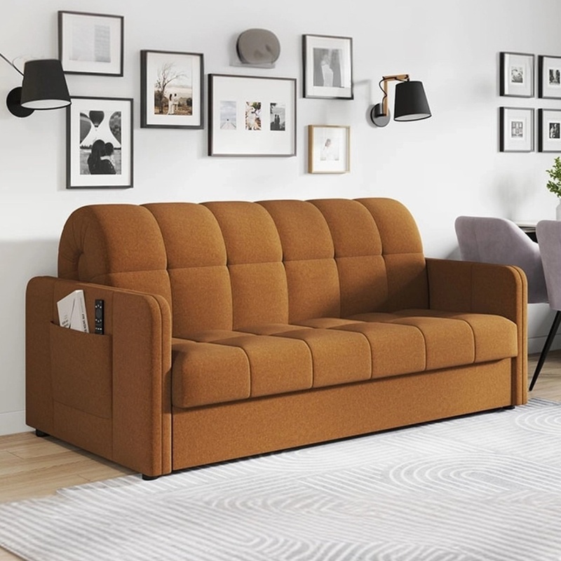 Новинка! Диван-кровать с узкими подлокотниками - Аруба, механизм Аккордеон