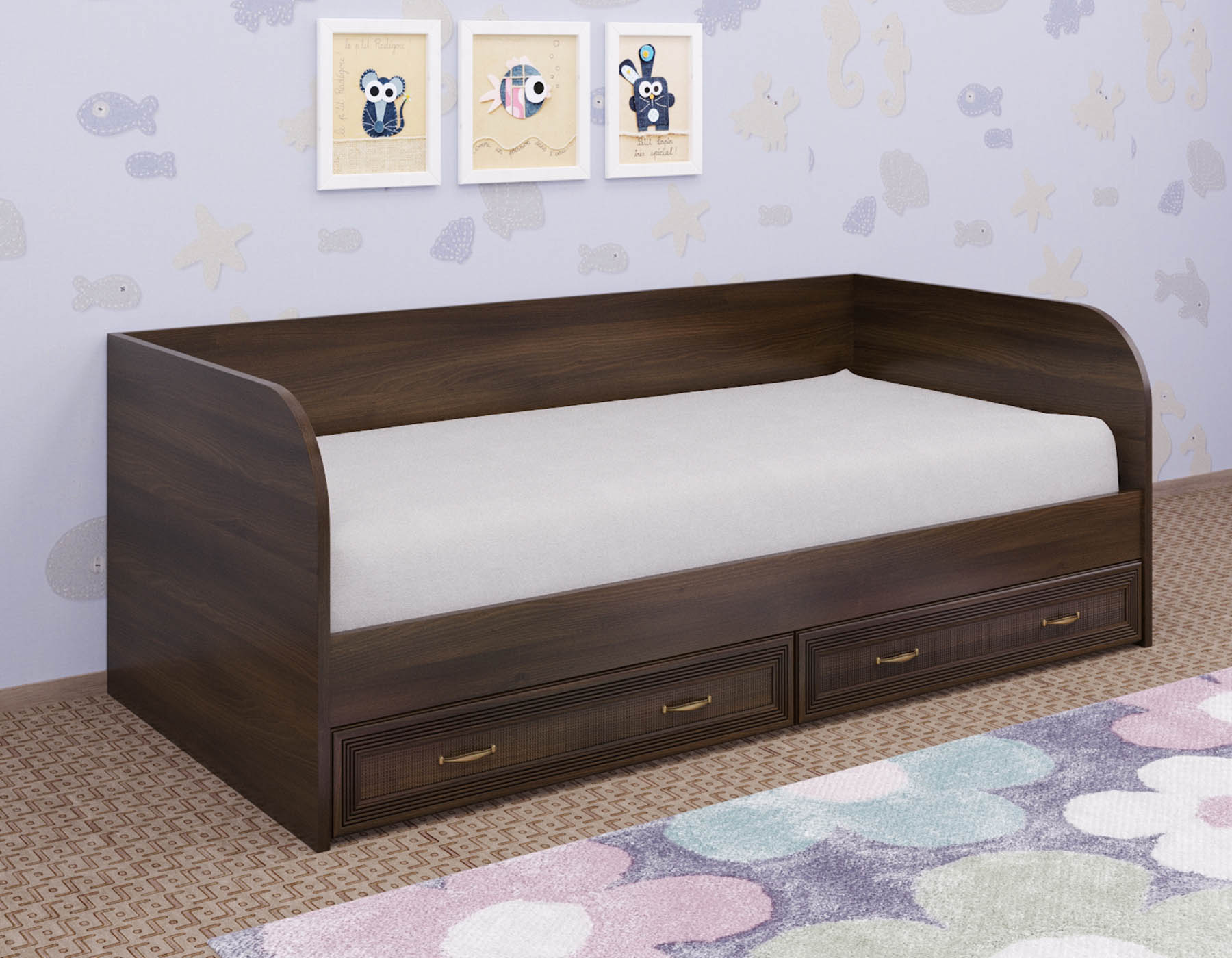 Кровать односпальная КР-1042-3