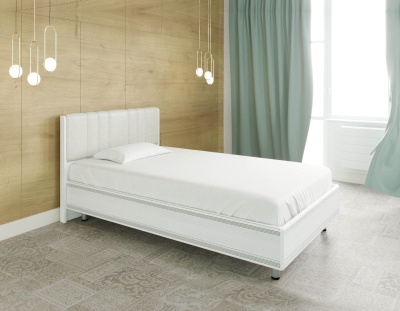 Кровать односпальная КР-2012 Снежный Ясень Мебель Лотус