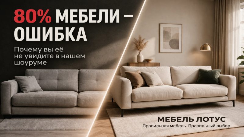 50 фабрик - в салоне только отобранное» —  | Мебель Лотус в Ставрополе

