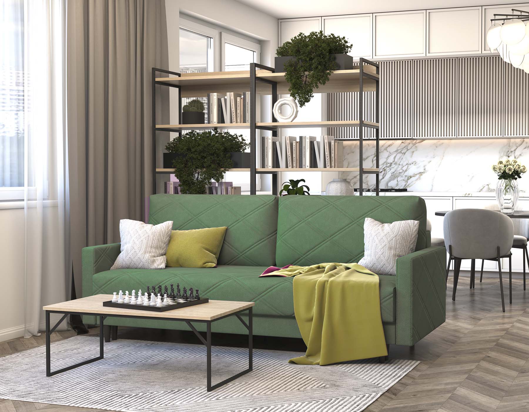 Диван прямой Лондон в салоне Мебель Лотус