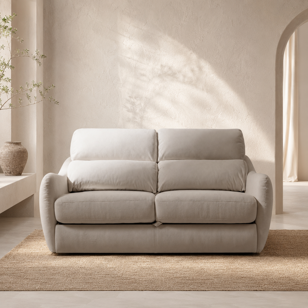 Диван кровать прямой ETNA в ткани для ежедневного сна - в Мебель Лотус в Ставрополе