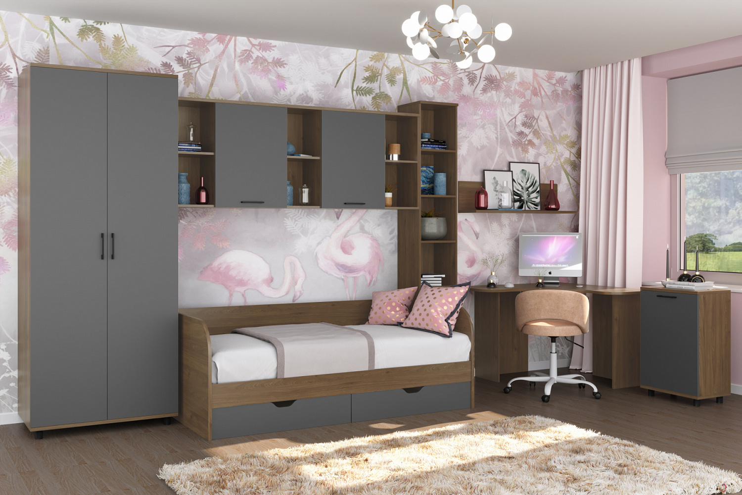 Как выбрать идеальную мебель для спальни ребёнка или подростка: односпальные кровати, шкафы и комоды