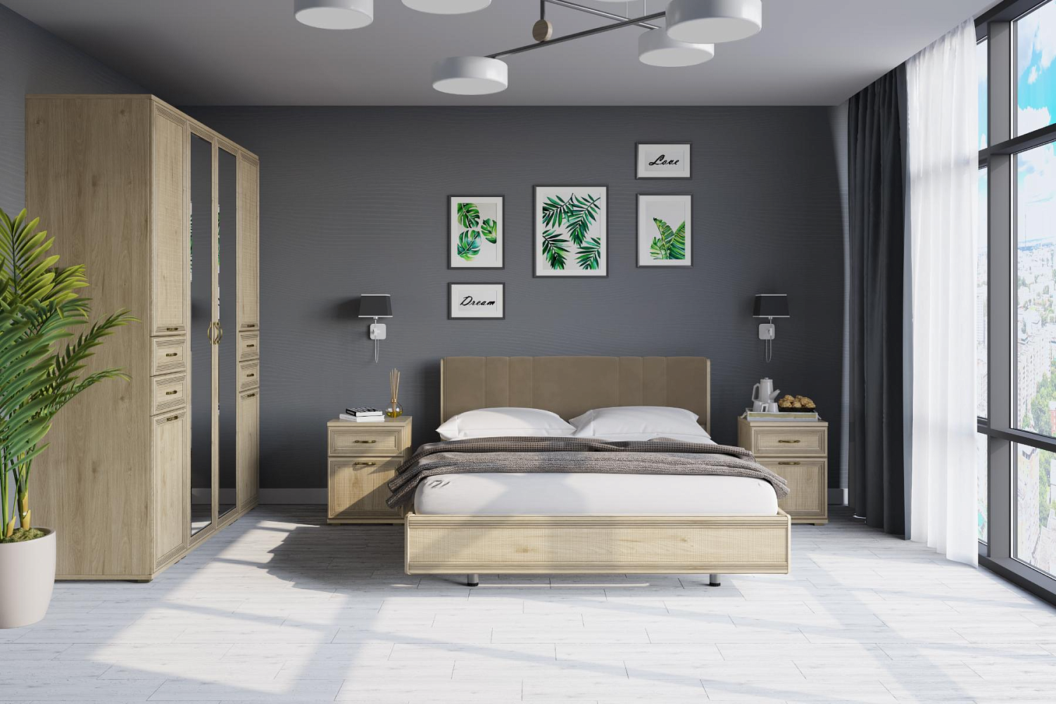 Современная спальня «Карина»: гармония, свет и стиль в каждой детали