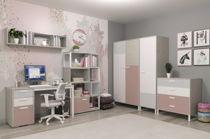 Мебель для подростковой комнаты Фабрика Мирлачева LIBERTY PINK - в Мебель Лотус в Ставрополе