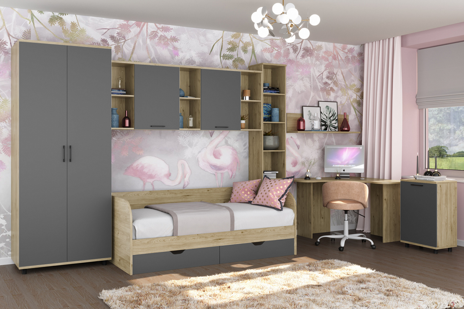 Как выбрать идеальную мебель для спальни ребёнка или подростка: односпальные кровати, шкафы и комоды