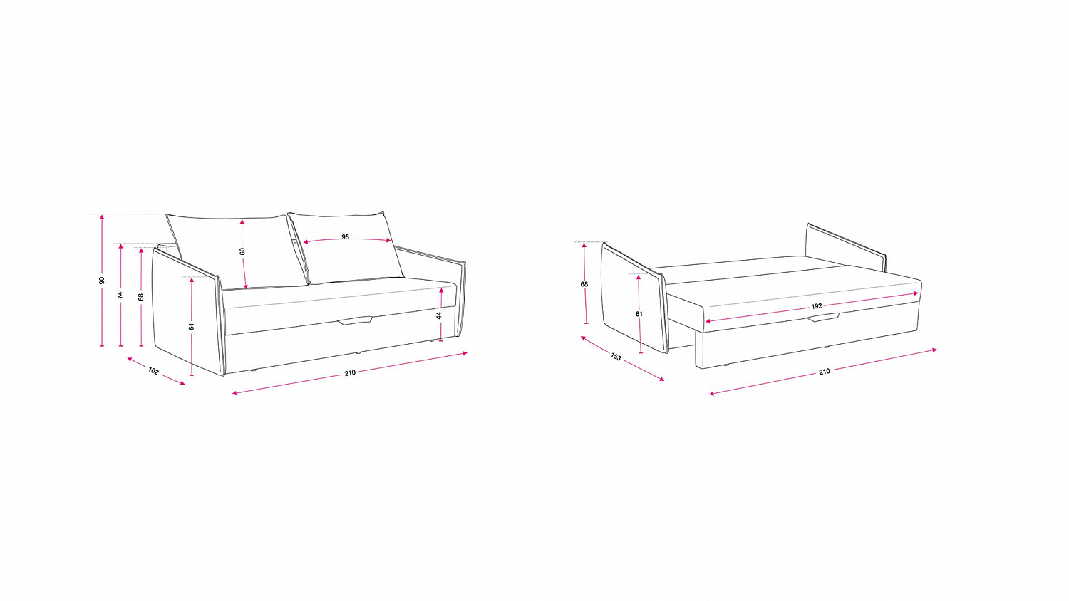Новинка от фабрики Лотус: прямой диван-кровать Шегги по низкой цене уже в наличии!