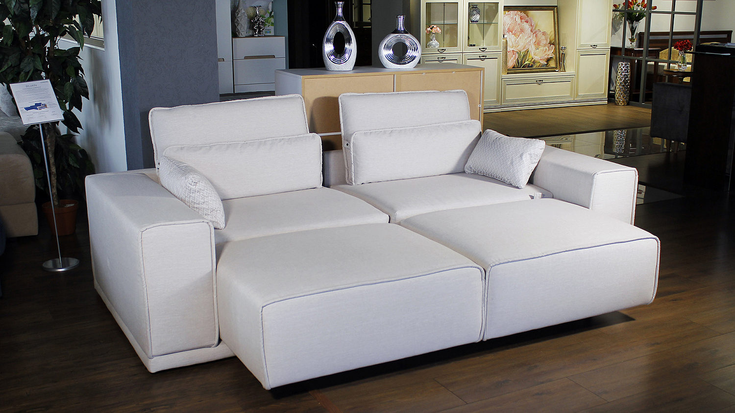 Диван прямой раскладной дизайнерский ROGER