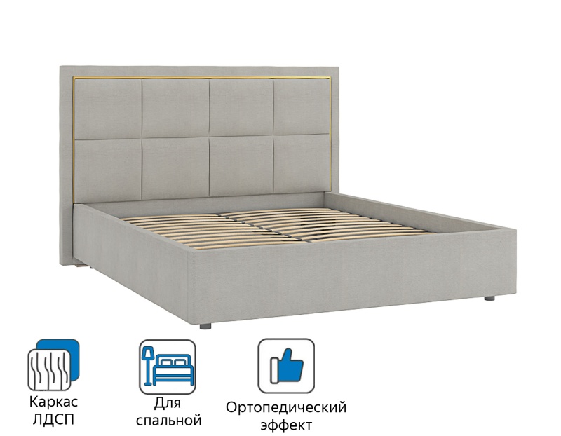 Кровать двуспальная Дольче 160х200 двуспальная  - MebelLotus в Ставрополе