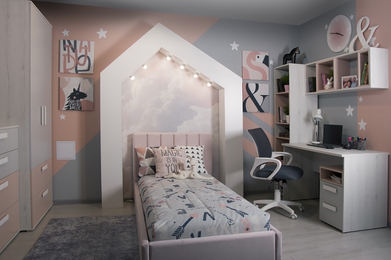 Мебель для подростковой комнаты Фабрика Мирлачева RUMIKA PINK - в Мебель Лотус в Ставрополе