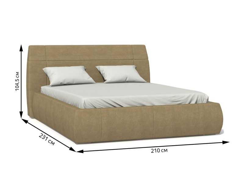 Кровать мягкая Анри 180х200 двуспальная  - MebelLotus в Ставрополе