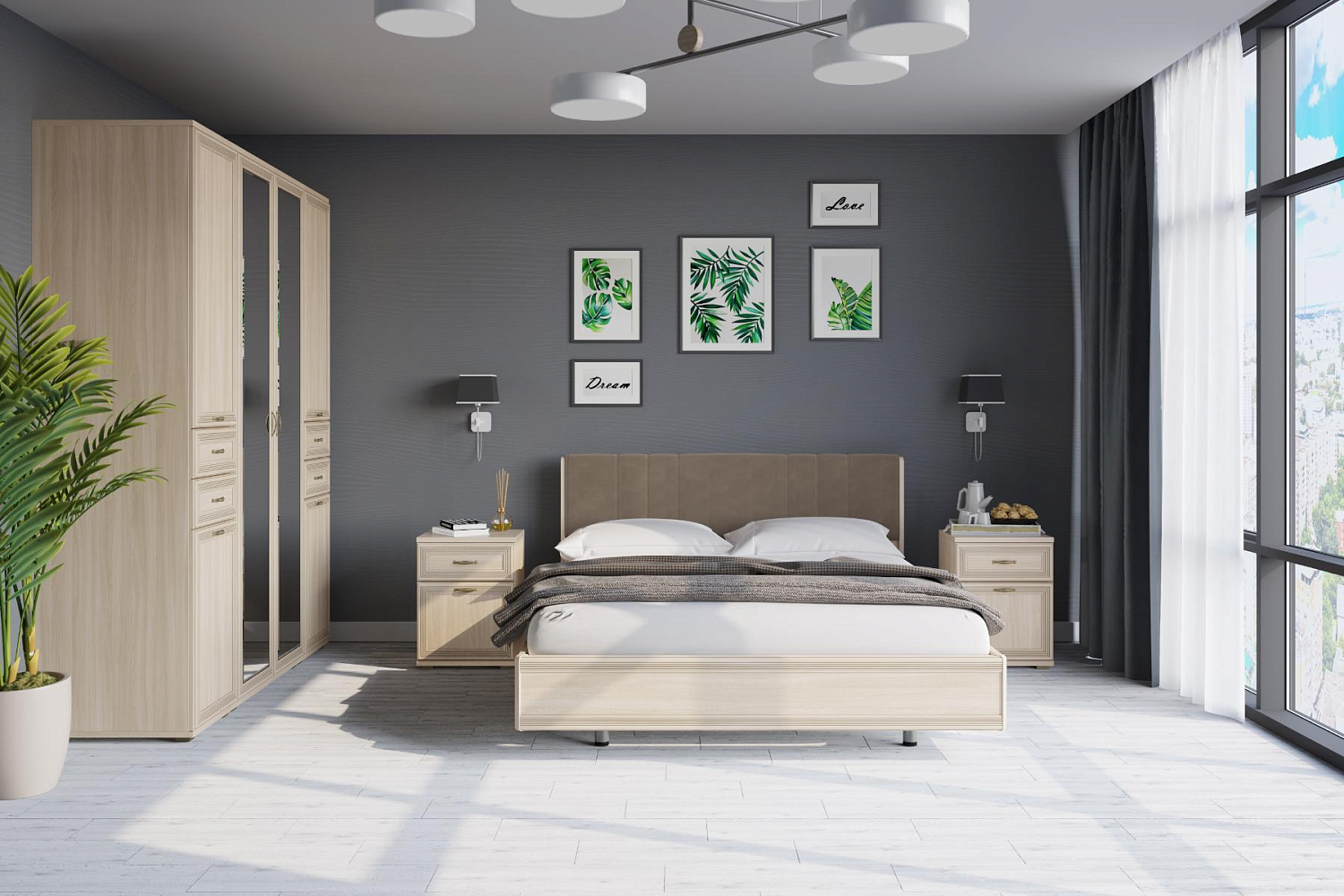 Современная спальня «Карина»: гармония, свет и стиль в каждой детали