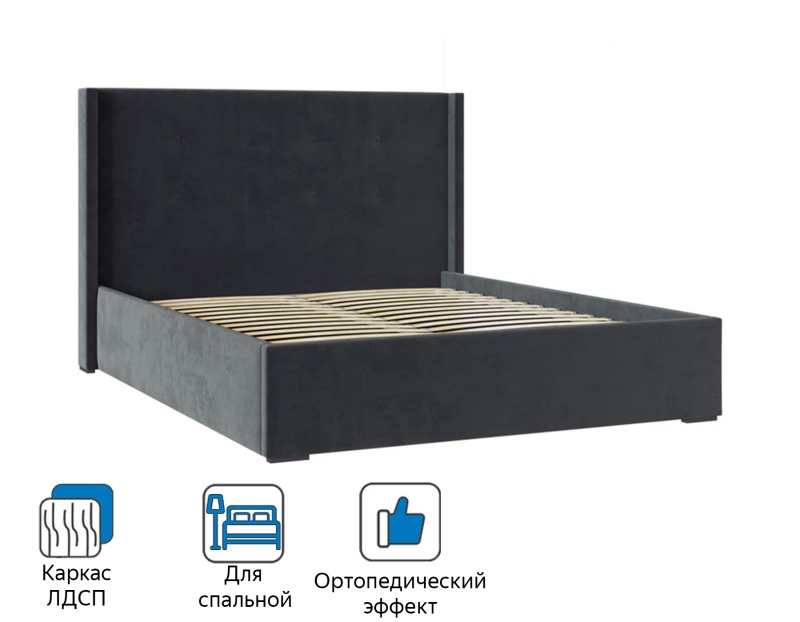Кровать двуспальная Орландо 160х200 двуспальная  - MebelLotus в Ставрополе