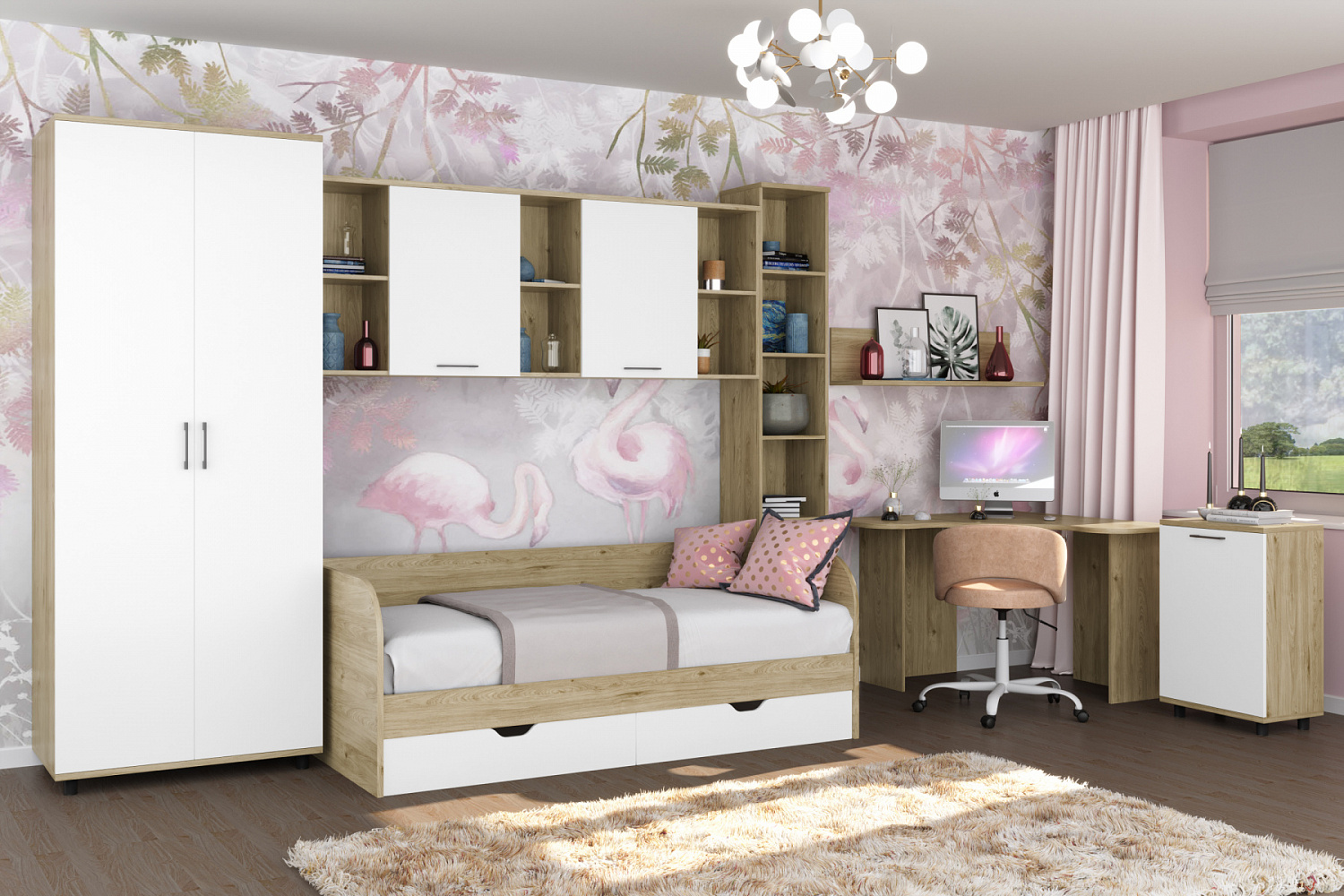 Как выбрать идеальную мебель для спальни ребёнка или подростка: односпальные кровати, шкафы и комоды