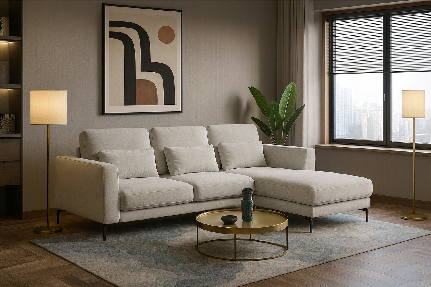 Диван с оттоманкой К 21